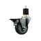 Service Caster 3.5'' Gray Poly Swivel 1-7/8'' Expanding Stem Caster with Brake SCC-EX20S3514-PPUB-PLB-178 - alternate 1